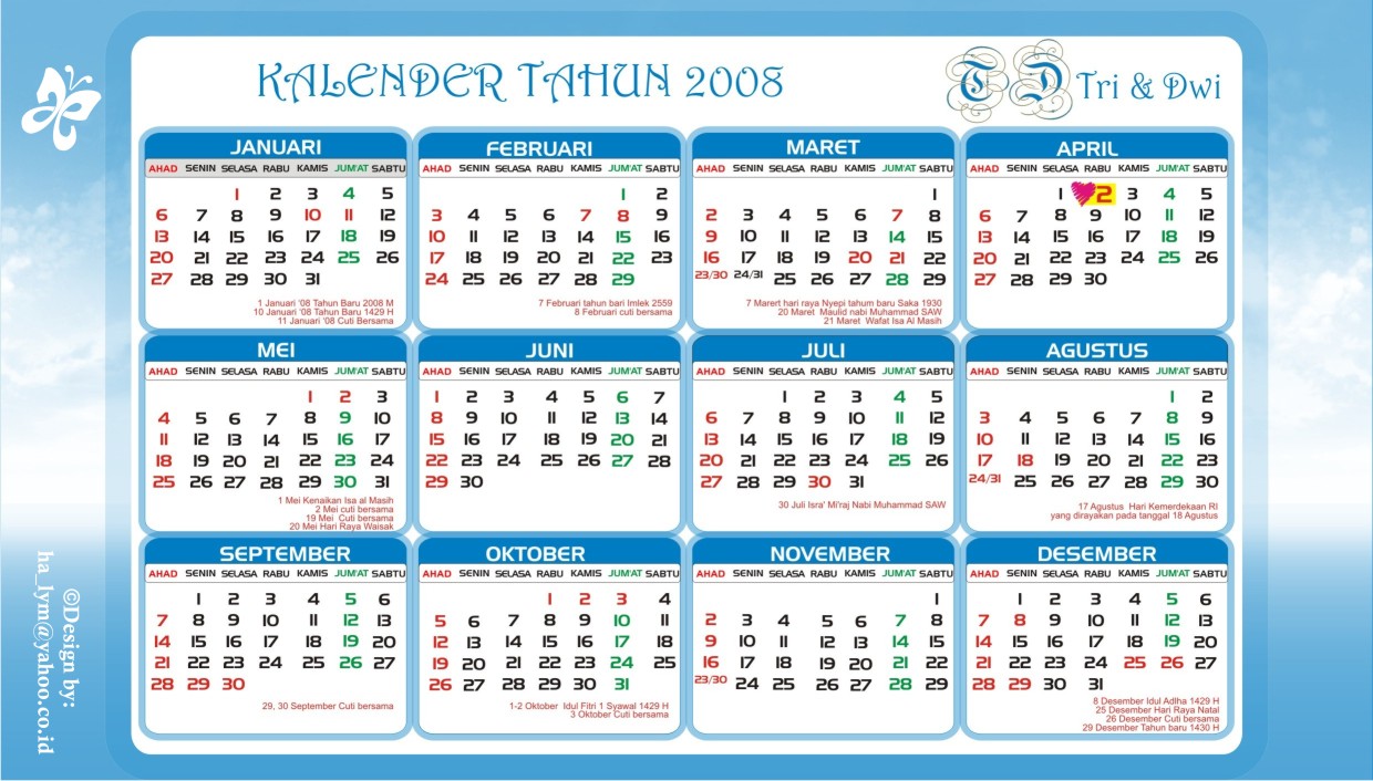 kalender 2008